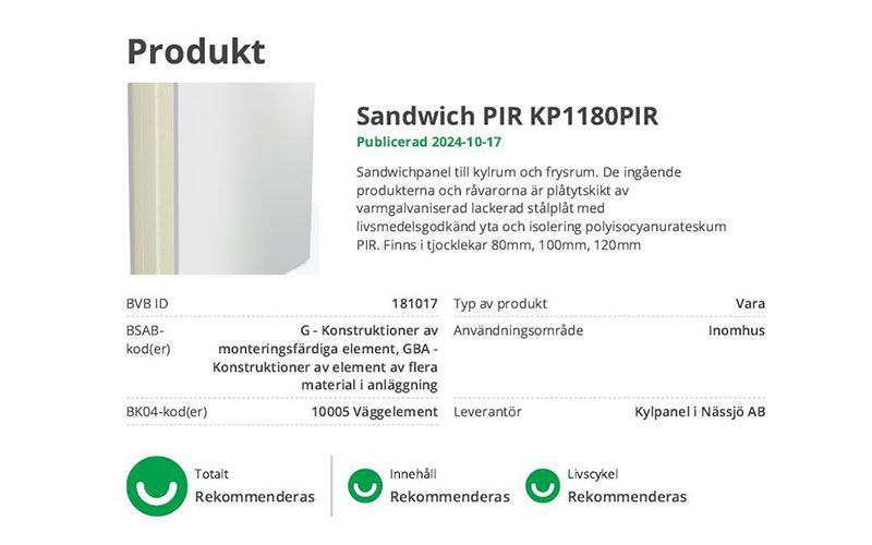 Fryspanel stablade vid maskin på lagret